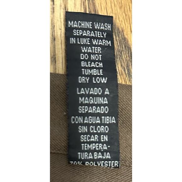 Willie Esco Guayabera Shirt Long Sleeve Men Size XXL Brown Button Up Hip Hop Y2K - Picture 10 of 10